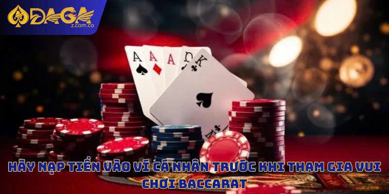 Mọi hoạt động đều cần giao dịch nạp vốn trước khi bắt đầu 